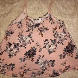 Pink floral torrid tank